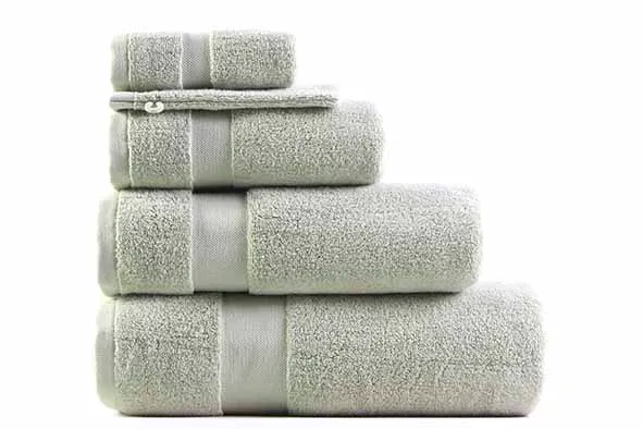 Washand sage katoen 650gsm, set 4