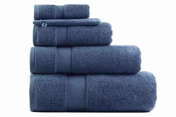 [900017] Billynn Gastendoek 30x50cm rusty blue katoen 650gsm, set 3