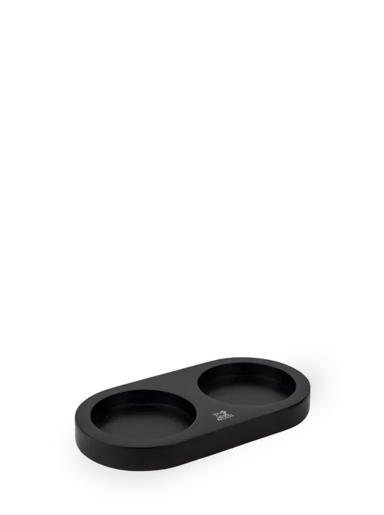 [44541] Schaaltje voor twee molens, bamboe, zwart