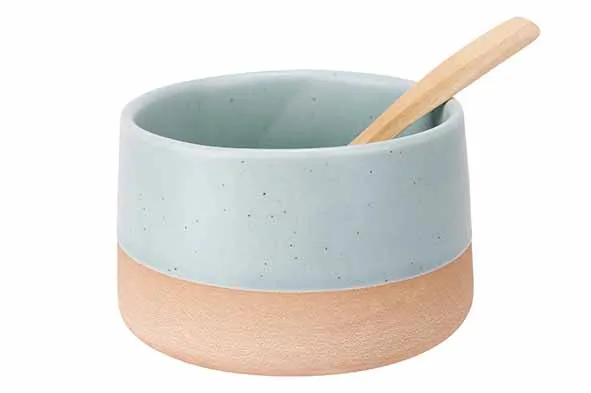 Cosy&Trendy Dela bowl blauw met lepel