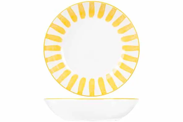 Cosy&Trendy Cabana diep bord geel 20cm