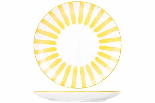 Cosy&Trendy Cabana plat bord geel 26,5cm