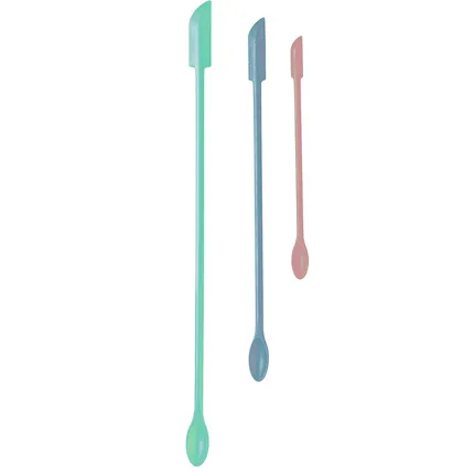 Westmark slim set van 3 mini spatels uit silicone en staal. 30.5 , 23.3, 15.5cm