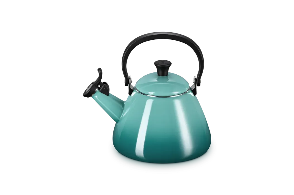 [40101010990000] Le Creuset fluitketel kone 1.6L bleu riviera