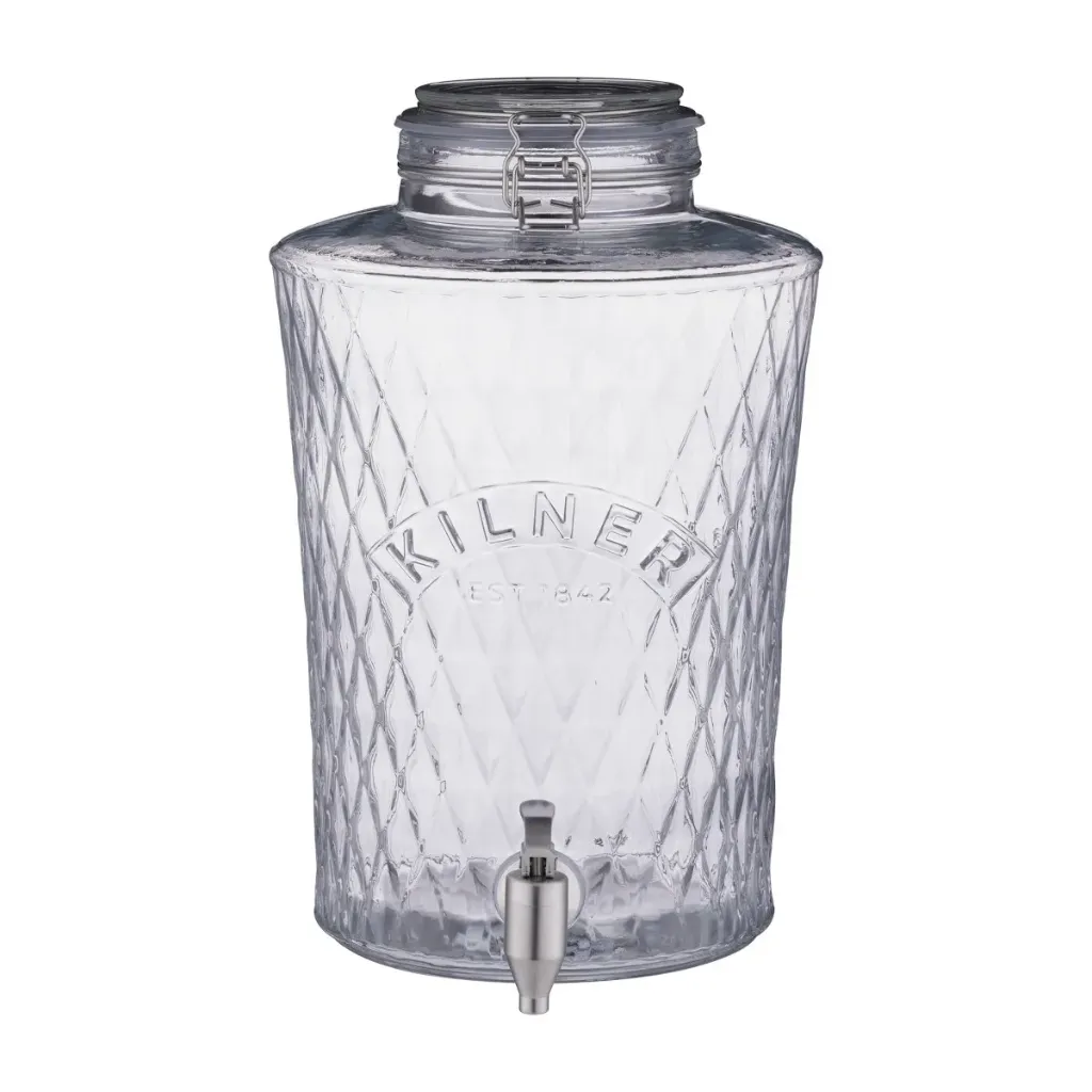 Kilner Diamond drankdispenser met rvs kraantje 8L