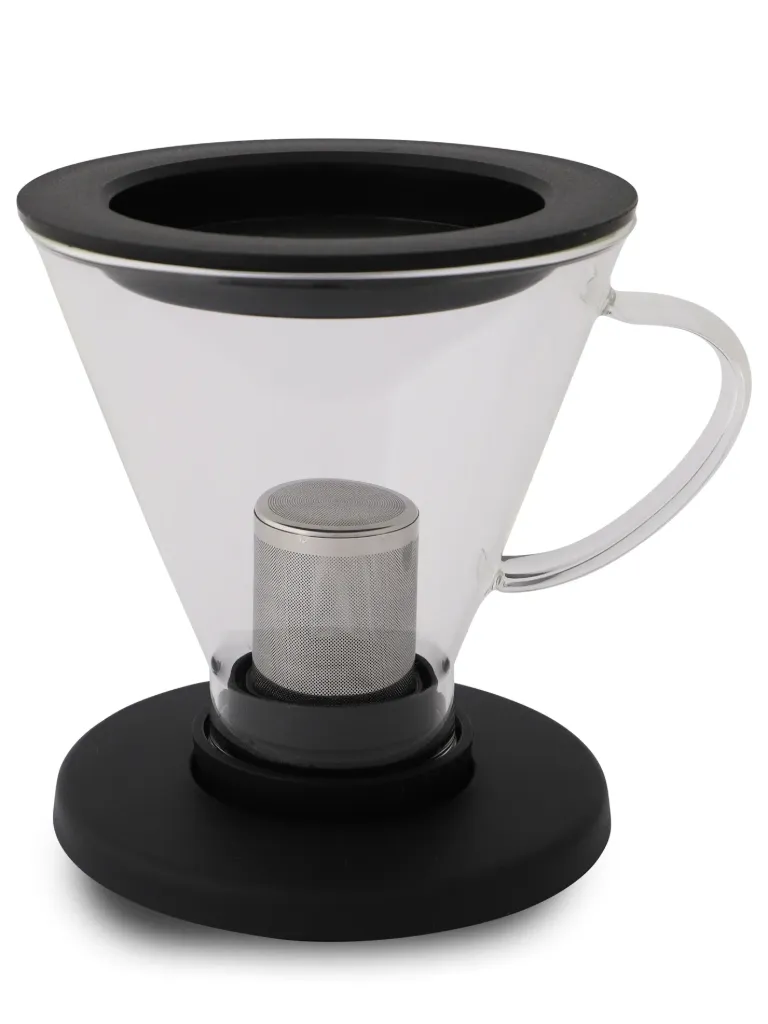 Weiss thee-bereider met infuser