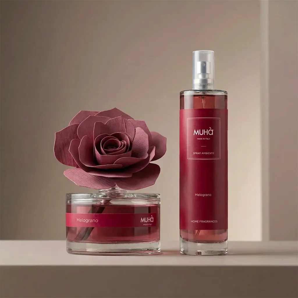 Muhà box rose 50ml + spray 100ml Melograno