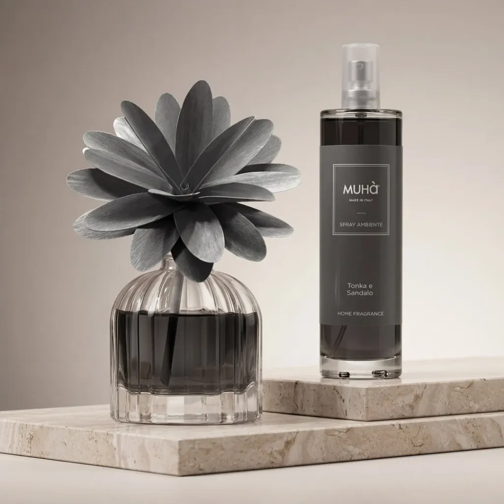 Muhà box flower 60ml + spray 100ml Tonka & sand