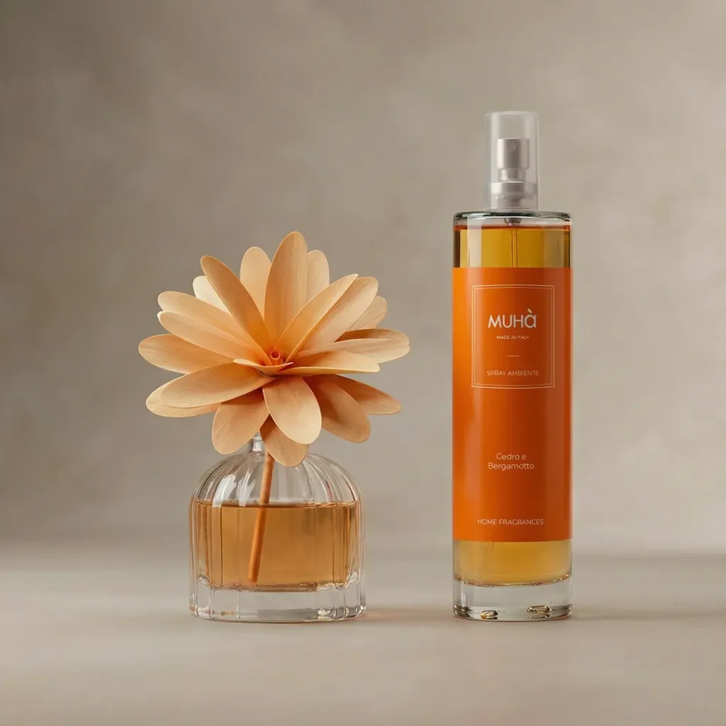 [CONF604] Muhà box flower 60ml + spray 100ml Cedro e Bergamotto