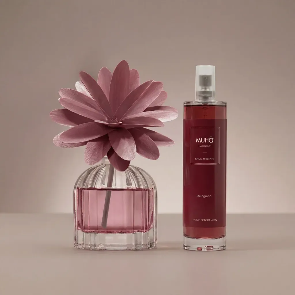 Muhà box flower 60ml + spray 100ml Melograno