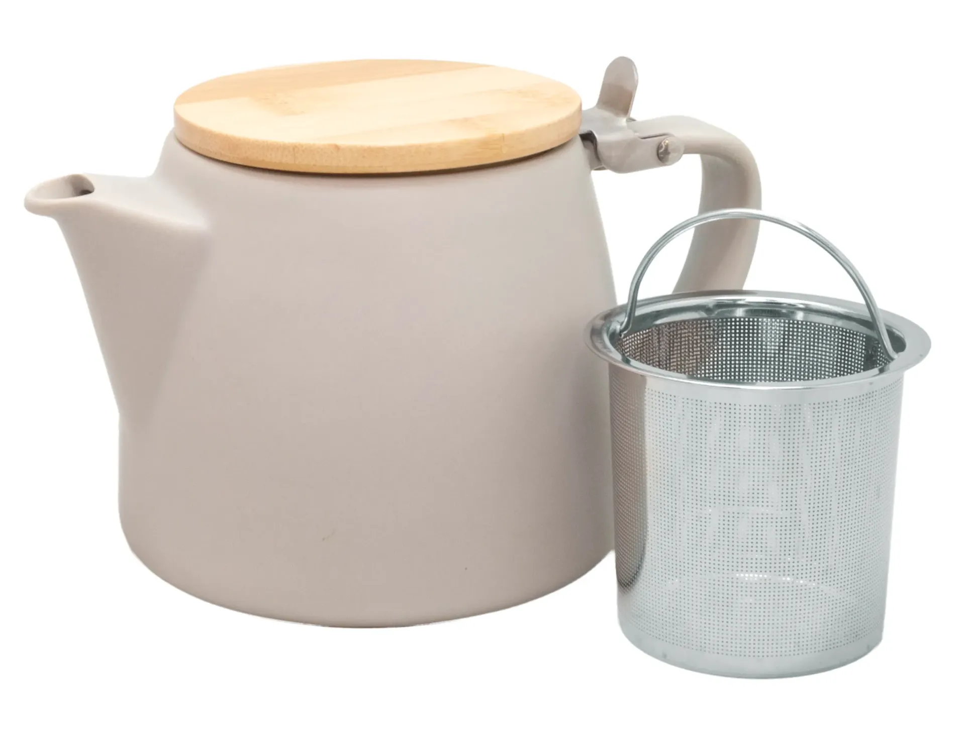Theekan porselein grijs 500ml