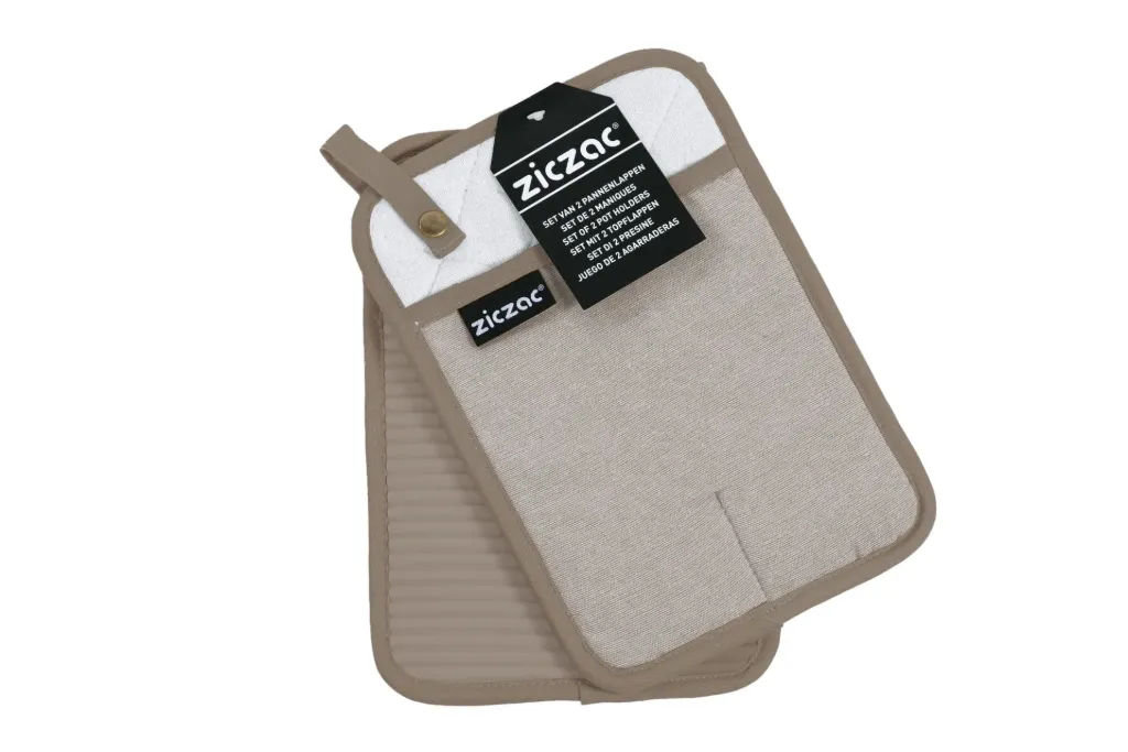 Pannenlap Silo 18x25.5cm set2 taupe