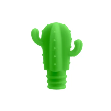 Dotz flessenstop uit platinum silicone cactus