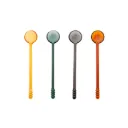 Point-Virgule set van 4 gekleurde lepels 15cm