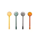 Point-Virgule set van 4 gekleurde lepels 12cm