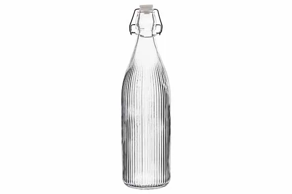 Cosy & Trendy melkfles 1000ml glas gestreept