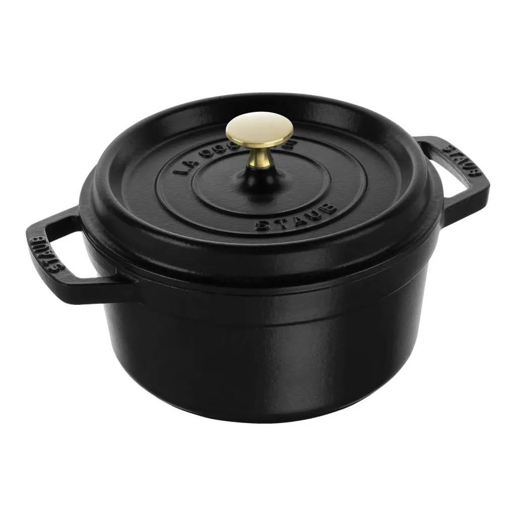 [1101825] Staub Cocotte rond 20cm zwart