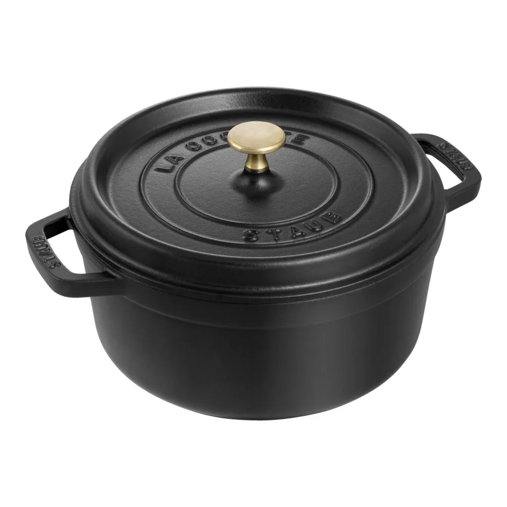 Staub Cocotte rond 24cm zwart