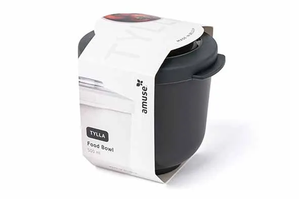 [5815459] Amuse tylla foodbowl 500ml charcoal D10.4xH8.6cm