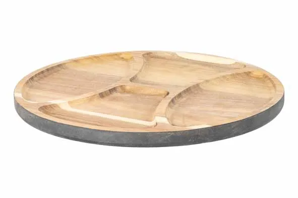 [8879951] Cosy&Trendy serveerplank met 4 vakken D29cm