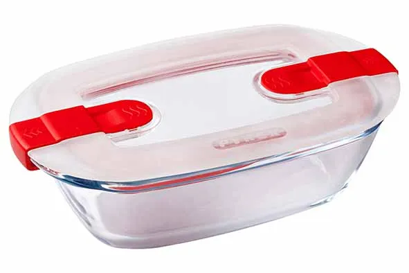 Pyrex Cook&Heat ovenschotel rechthoekig 0,4L met deksel