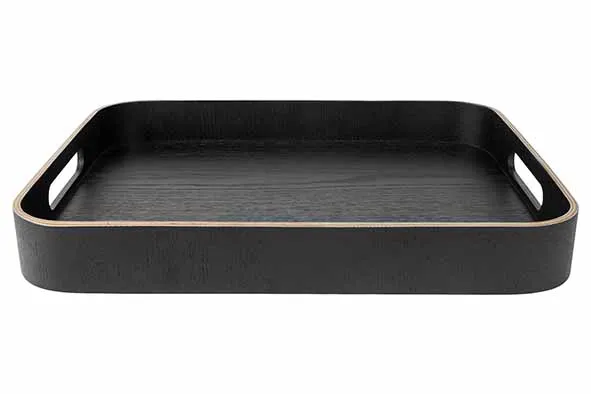 Cosy&Trendy Aura dienblad rechthoekig zwart 36x28cm