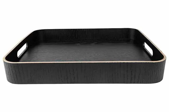 Cosy&Trendy Aura dienblad rechthoekig zwart 40x32cm