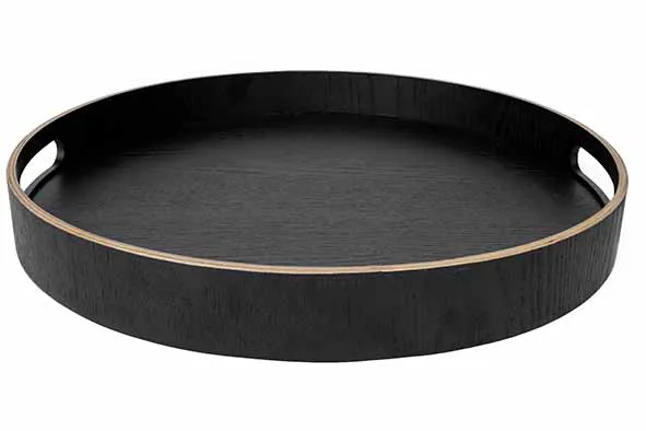 [495006] Cosy&Trendy Aura dienblad zwart D40cm