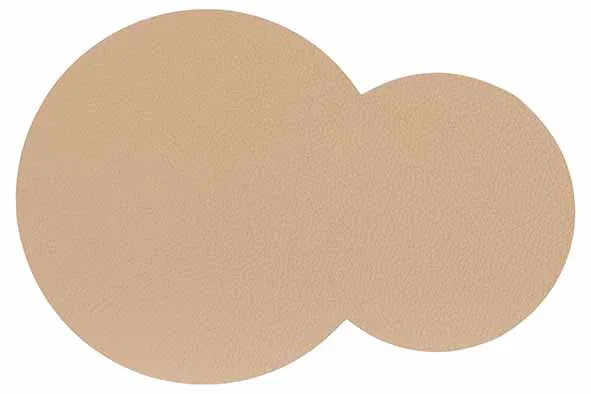 [4866002] Cosy&Trendy Double glasonderzetter beige, set 4