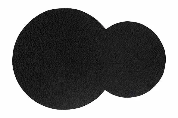 Cosy&Trendy Double glasonderzetter zwart, set 4
