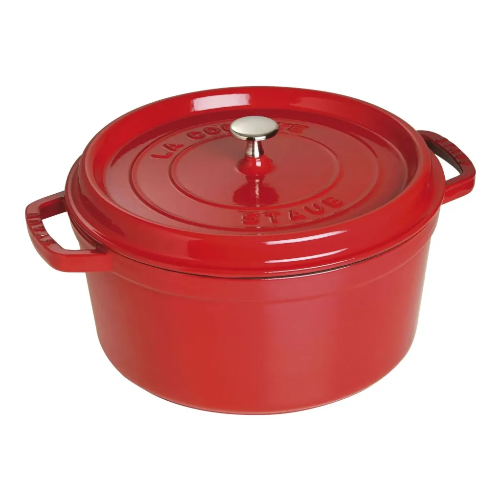 Staub Cocotte rond 28 cm kersenrood
