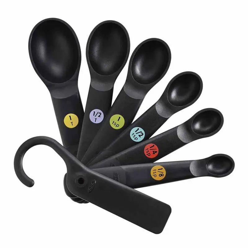 [11121901] oxo maatlepel set 6dlg zwart