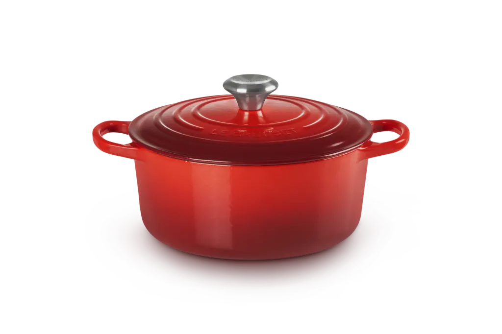 [21177240602430] Le Creuset Cocotte rond 24cm rood