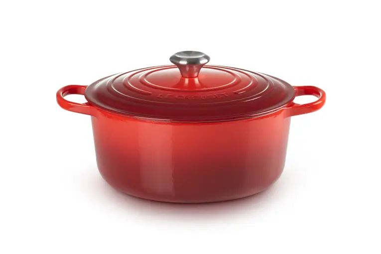 [21177260602430] Le Creuset Cocotte rond 26cm rood