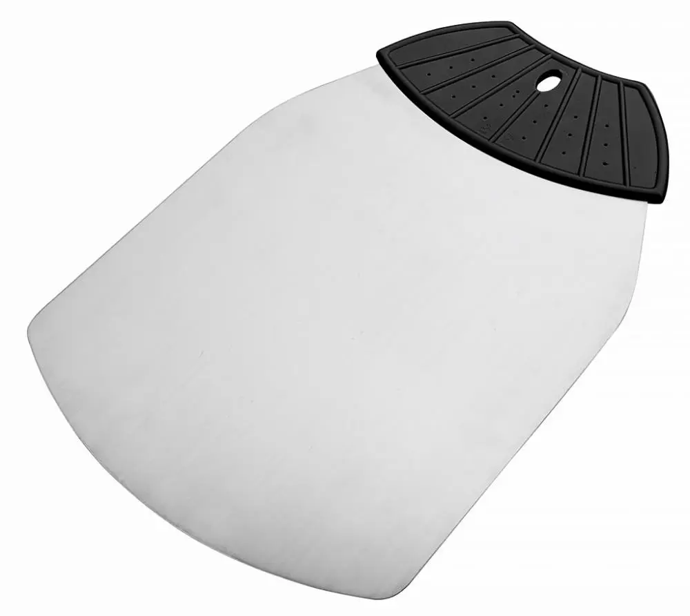 Pizza opschepplaat inox '25x36 cm