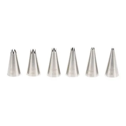Patisse Spuitmond-set gekarteld inox 6-dlg.