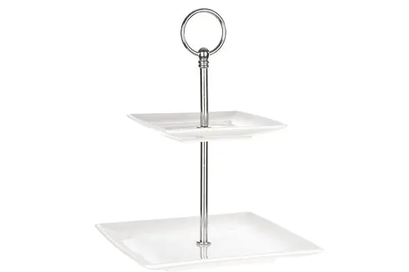 Avantgarde etagere - 2 niveaus wit