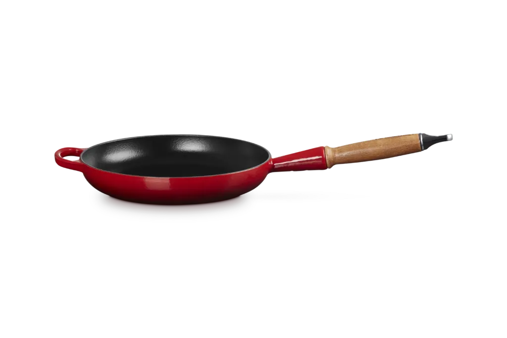 Le Creuset koekenpan in geëmailleerd gietijzer 24cm rood