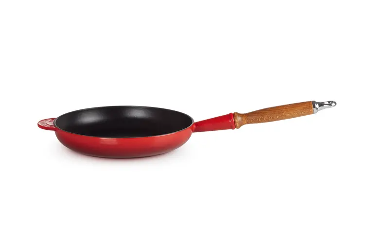 Le Creuset koekenpan in geëmailleerd gietijzer 26cm rood