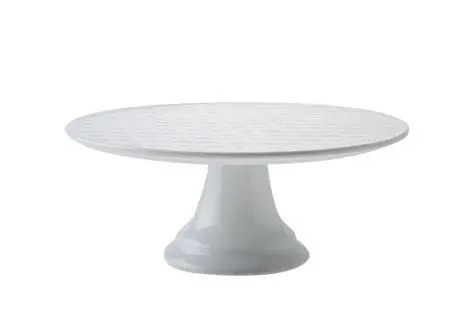 [1570025] Cosy&Trendy Diamond white taartschotel op voet D24.5xH10cm