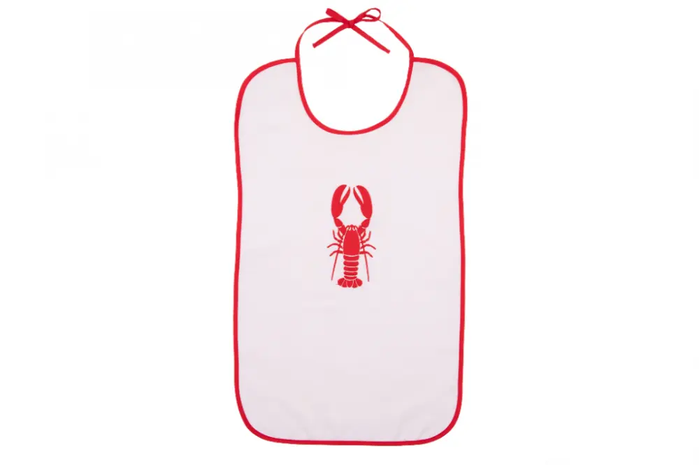 Kreeftenslab wit decor kreeft 44x73cm
