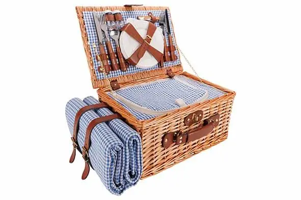 Picknickmand 4P met laken | Cooking Ware